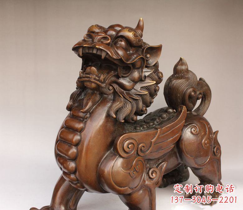 云南古代神兽貔貅铜雕