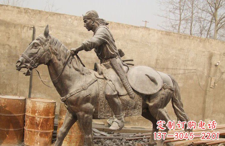 云南古代战马铜雕塑，为您定制灵动雄壮的艺术品