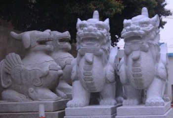 云南古典独角兽石雕