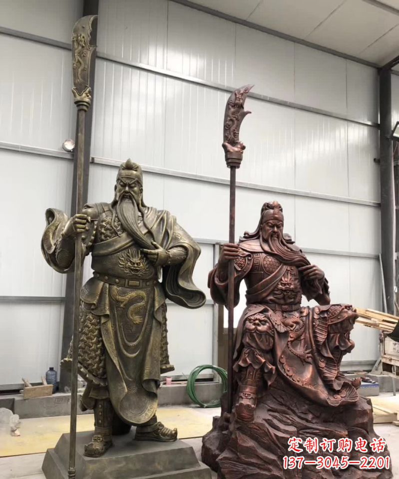 云南关公人物铜雕1