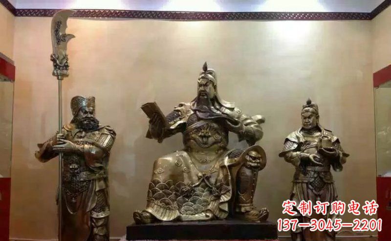 云南关圣大帝关公铜雕
