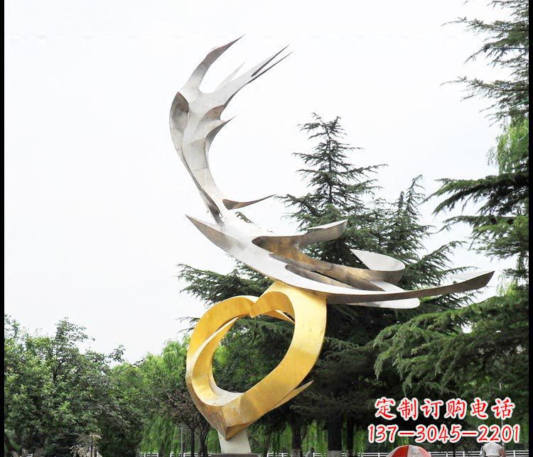 云南典雅凤凰抽象雕塑