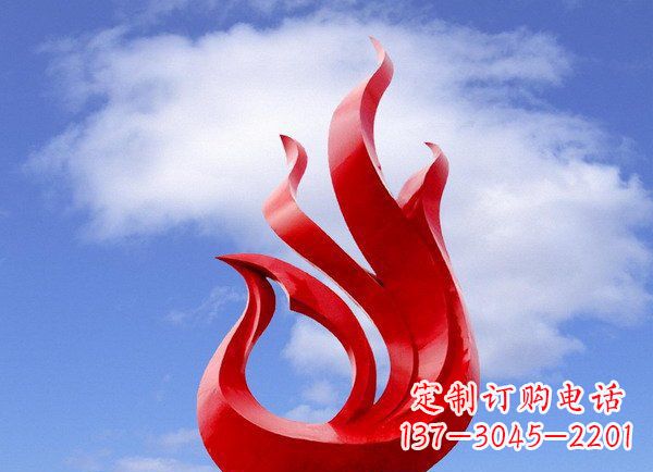 云南华丽不锈钢凤凰雕塑