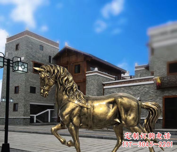 云南金色动物雕塑,点缀您的园林景观