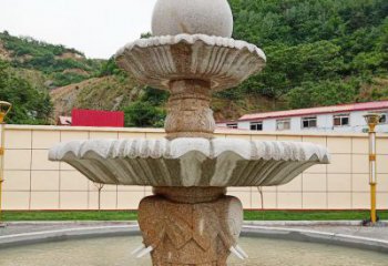 云南中领雕塑海螺石雕喷泉精致装点室外空间
