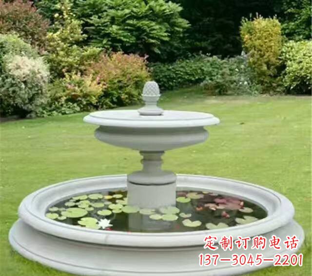 云南紫罗兰汉白玉喷泉雕塑