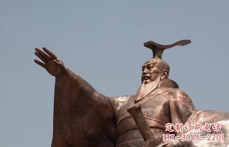 云南汉武帝铜雕,象征古代权力的神圣艺术