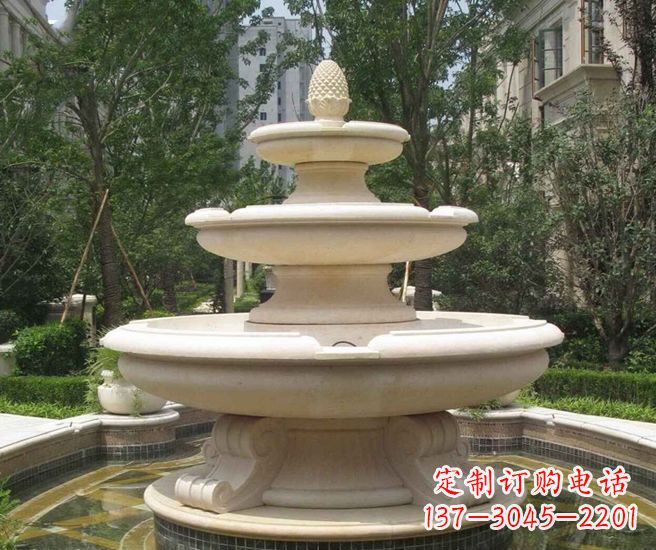 云南丰富精美的喷泉石雕