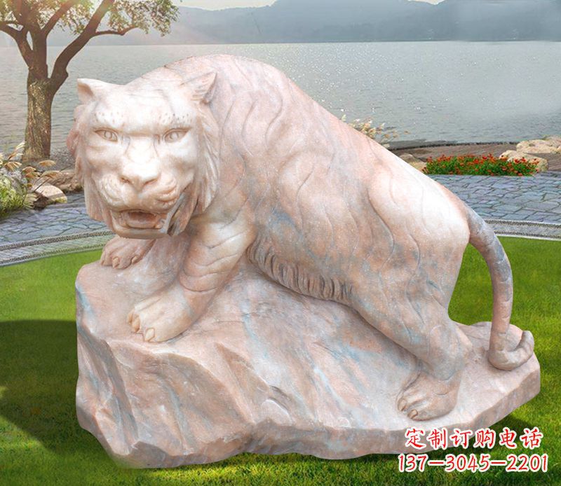 云南老虎石雕公园动物摆件
