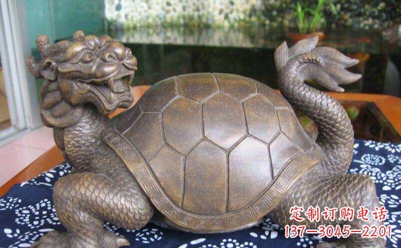 云南龙龟古代神兽铜雕