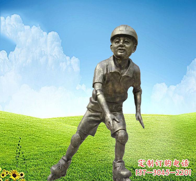 云南领雕塑：儿童公园里的铜雕精灵