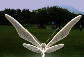 云南花园不锈钢装饰蝴蝶雕塑