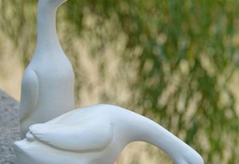 云南高端花园水池鸭子雕塑