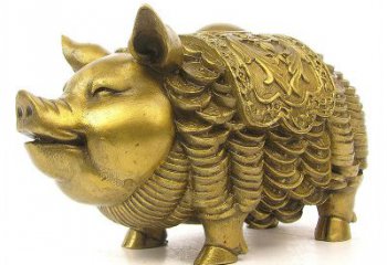 云南欢迎招财猪，用黄铜打造新年祝福
