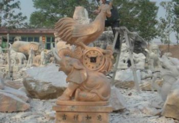 云南精美的公鸡石雕，带您回到传统