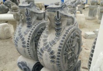 云南古韵深远，金蟾抱鼓石仿古门墩雕塑