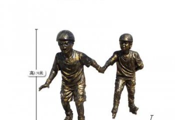 云南中领雕塑推出的趣味滑冰儿童雕塑一直是客户…