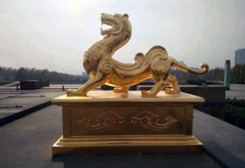 云南引领神兽，虎魂鎏金铜雕