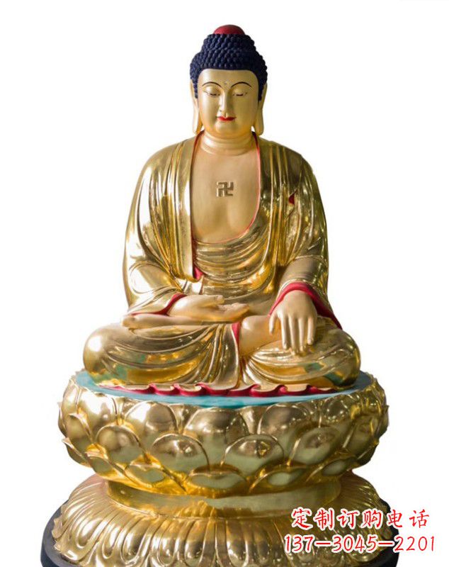 云南如来佛雕塑，神圣古朴艺术精品