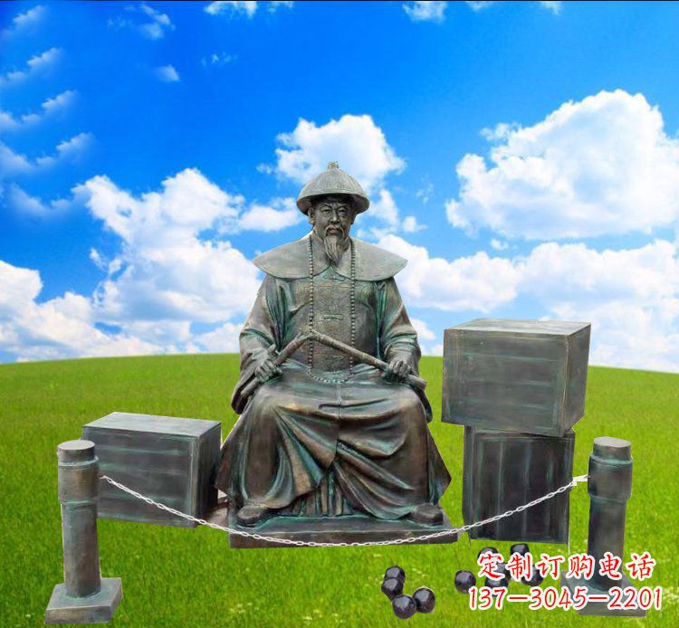 云南青铜雕刻的传奇——林则徐铜雕