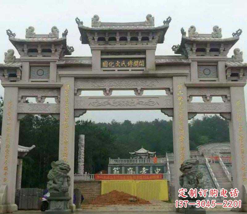 云南中领雕塑:顶级大理石牌坊石雕