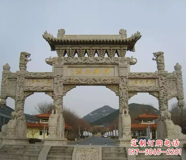 云南铭刻美好时光,中领雕塑牌坊石雕