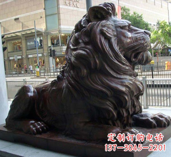 云南汇丰铜狮子雕塑，引领潮流，传承中国古典文化