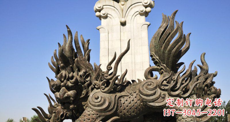 云南中领雕塑:神兽火麒麟铜雕定制