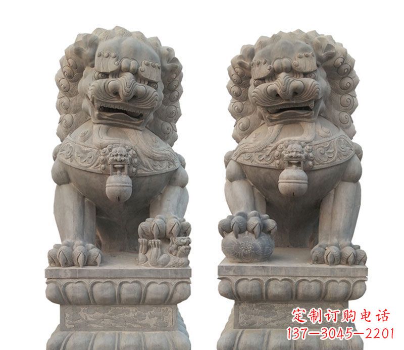 云南精美狮子石雕,让您的家居更加完美