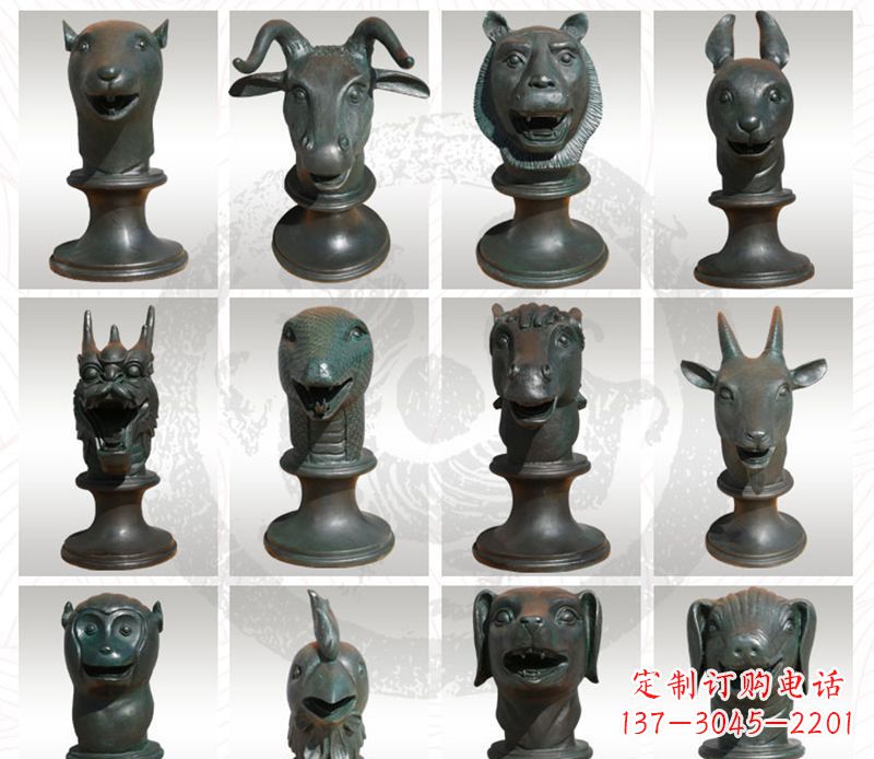 云南限量版十二生肖铜雕塑