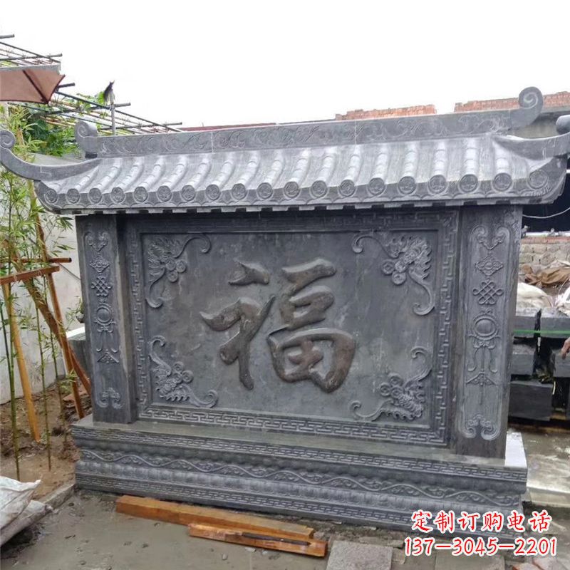 云南中领雕塑：福字雕塑，点缀婚房庭院