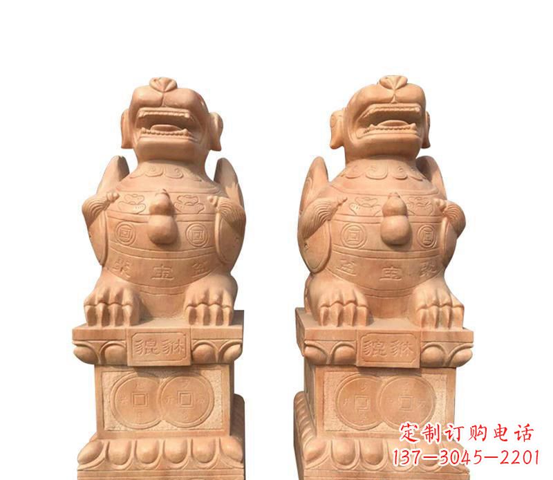 云南石雕古代神兽貔貅雕塑 