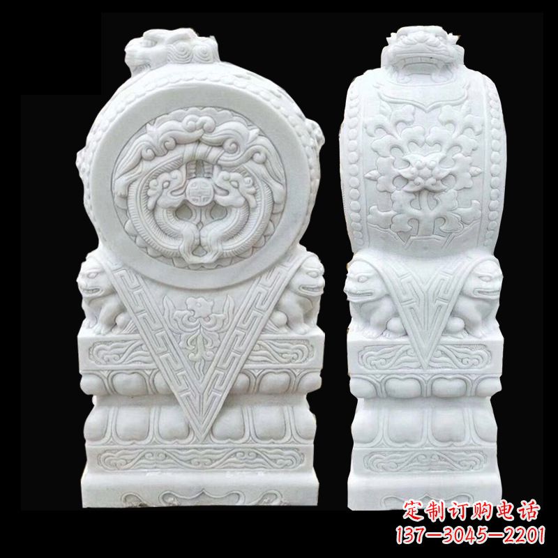 云南中领雕塑精心打造的石雕门墩雕塑,采用优质…
