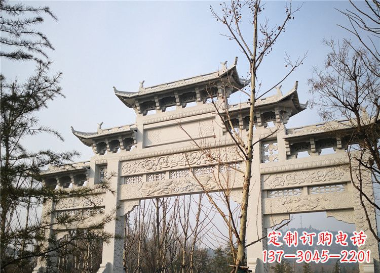 云南定制高品质牌坊雕塑