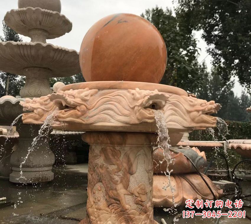 云南石雕自然流水喷泉