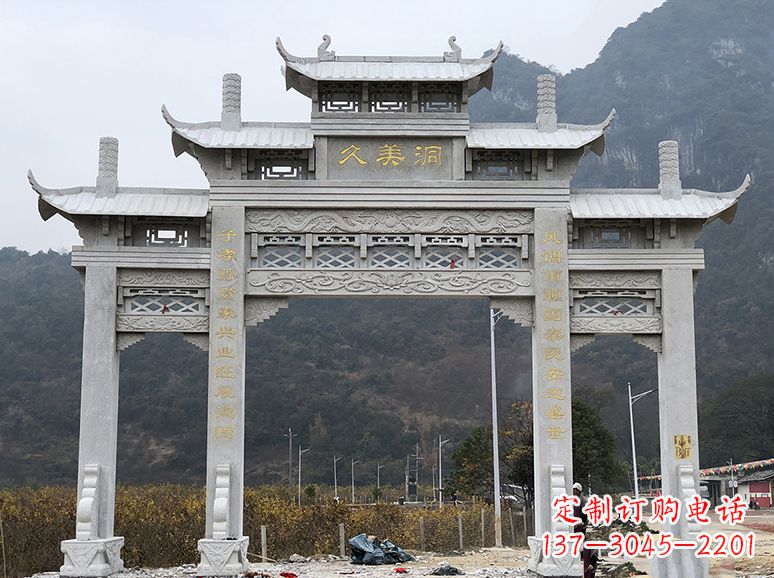 云南石牌坊 石雕