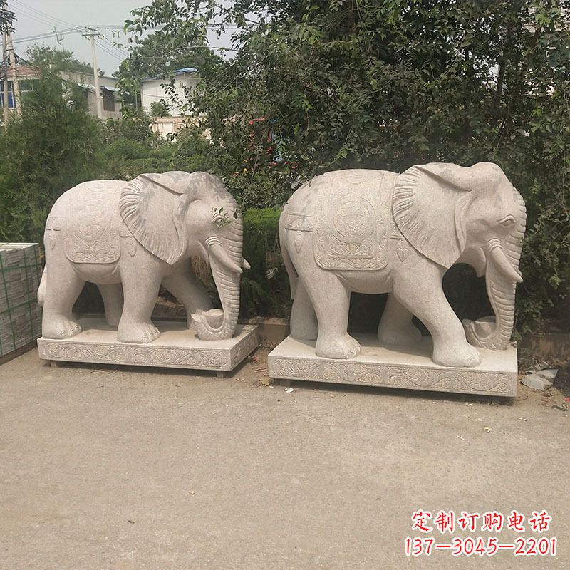 云南石头大象雕塑