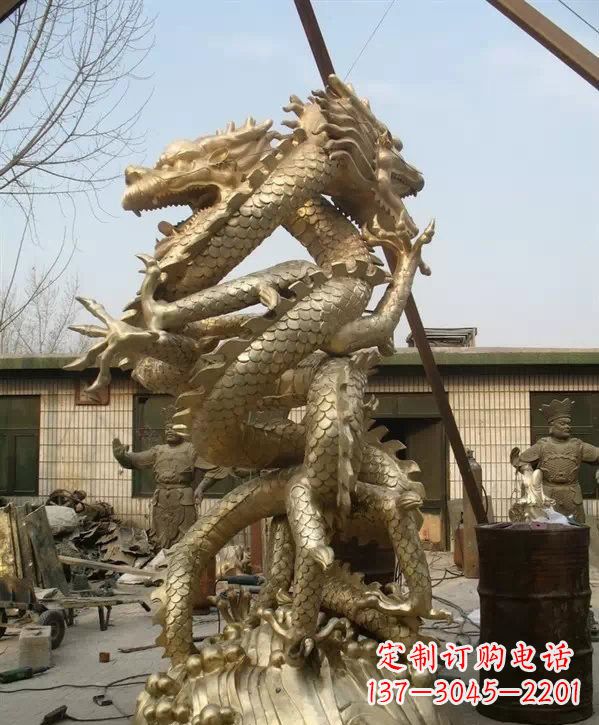 云南双龙铜雕