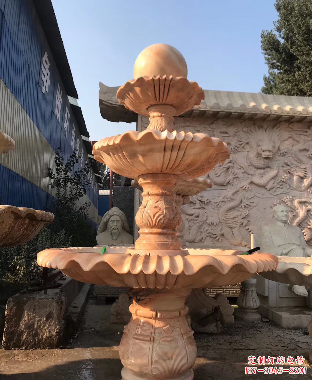 云南水池风水球