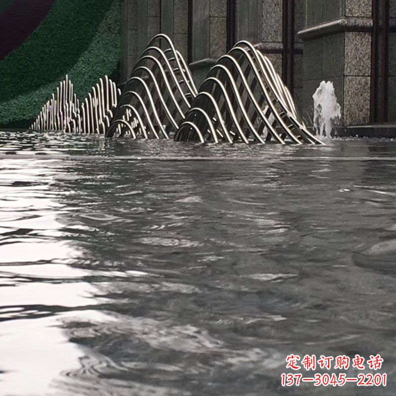 云南水池水景假山不锈钢