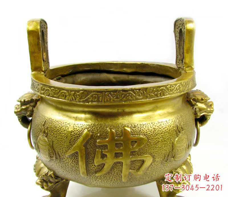 云南寺庙香炉铜雕 (6)