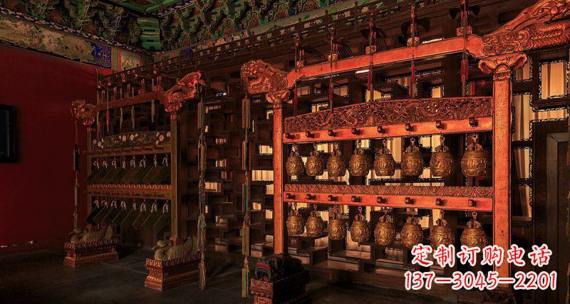 云南铜编钟古代乐器铜雕
