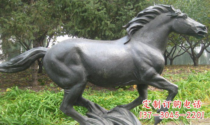 云南铜雕奔马公园动物雕塑
