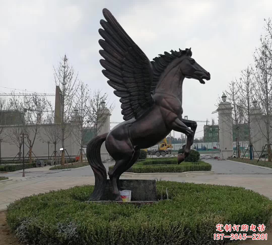 云南铜雕景观飞马