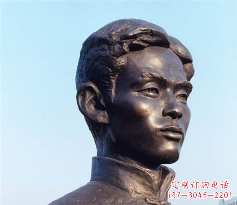 云南铜雕人物头像