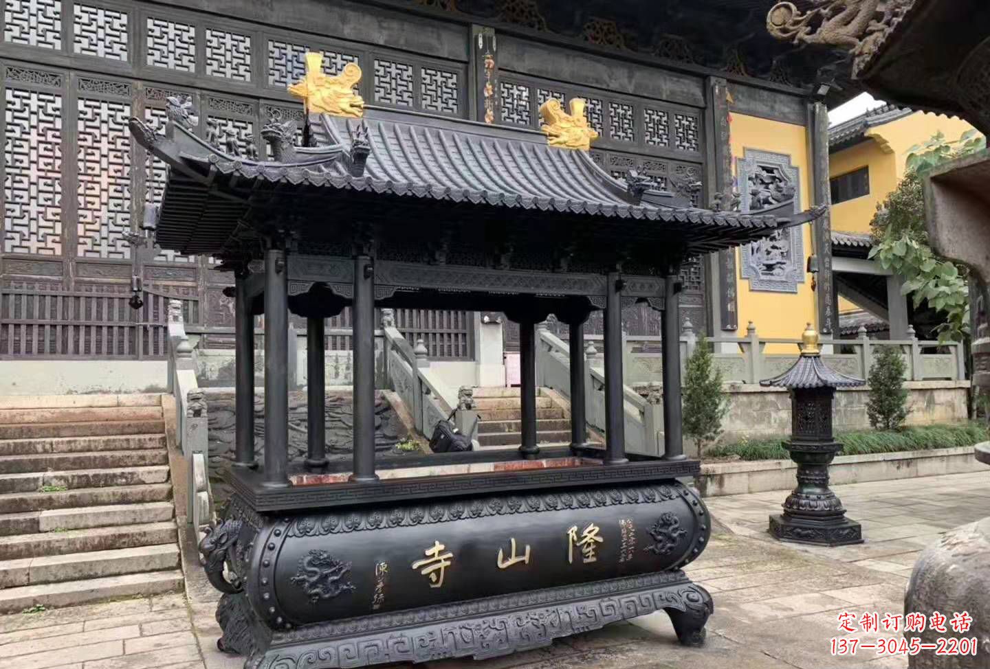 云南铜雕香炉寺庙景观户外摆件