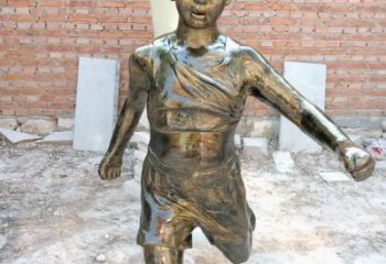 云南精美的儿童铜雕，传承美好的价值观