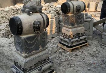 云南定制大象雕塑石雕门墩，传承中国古典文化