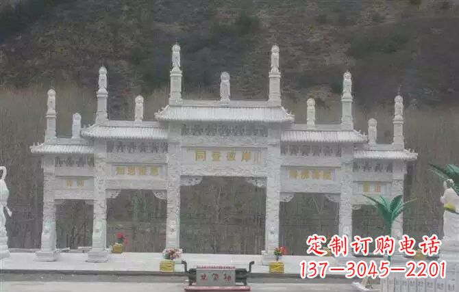 云南五门牌坊石雕 (2)