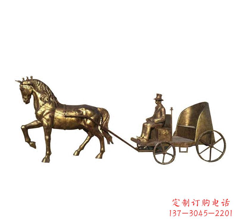 云南西方马车铜雕